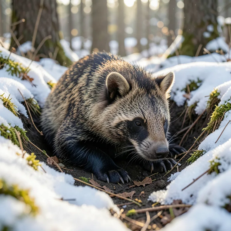 Zimní spánek jezevce a dalších zvířat - ilustrační foto