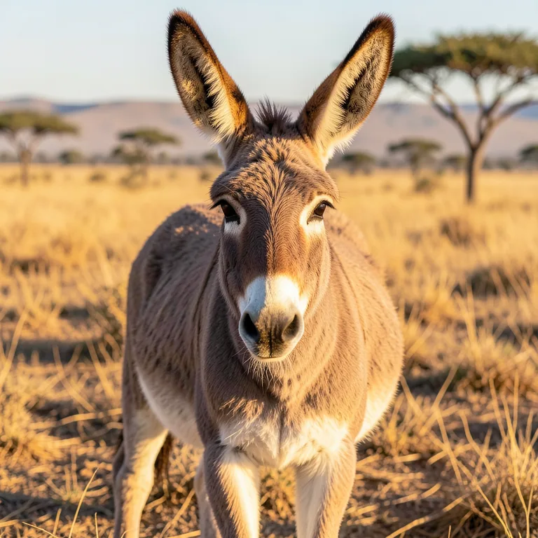 Osel africký a druhy oslů v přírodě - ilustrační foto