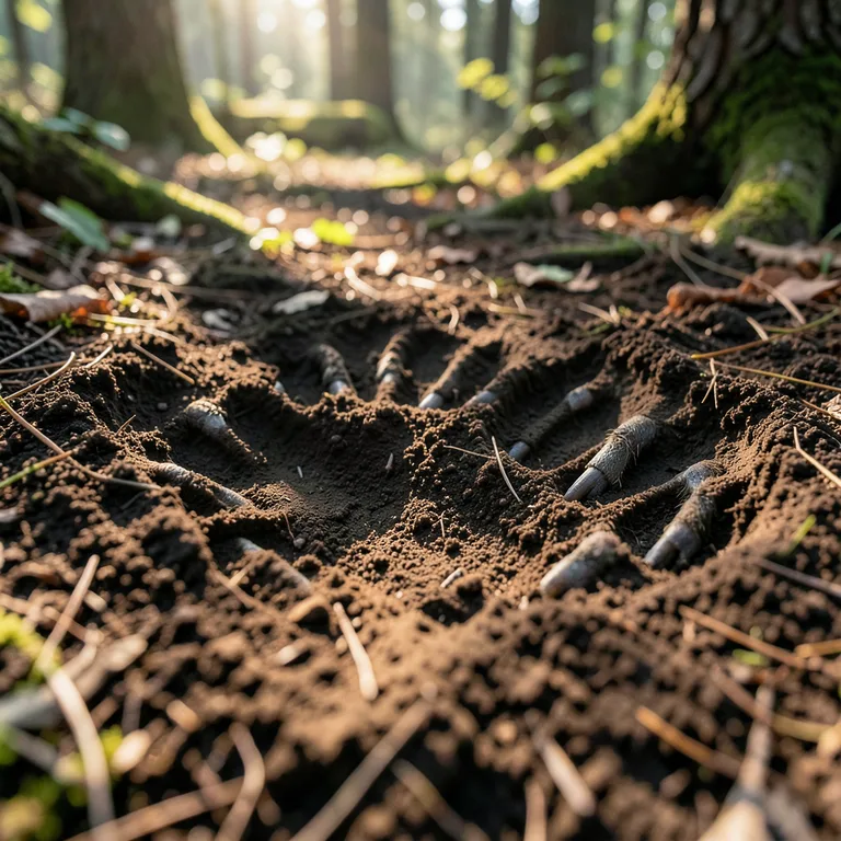 Stopy a stopy divokého prasete v přírodě - ilustrační foto