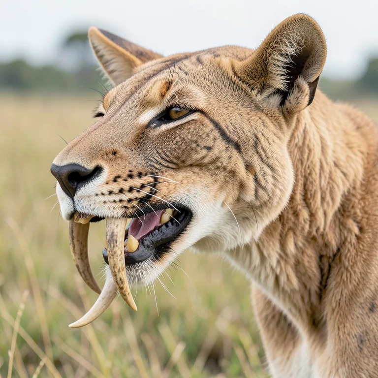 Šavlozubý tygr smilodon popis a velikost - ilustrační foto