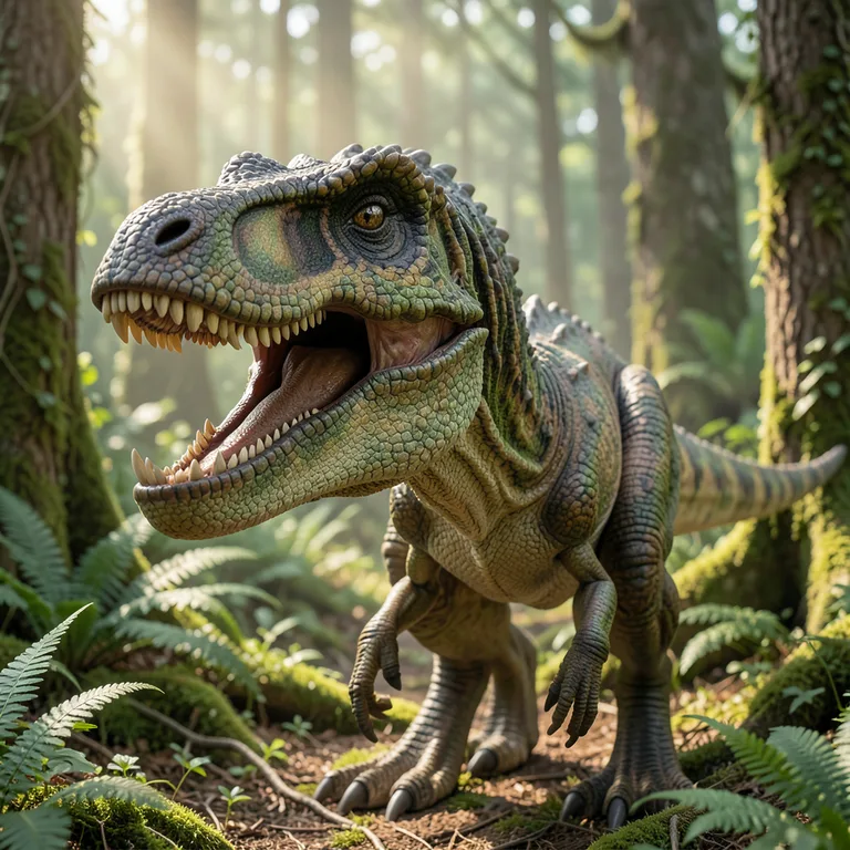 Allosaurus informace a balada o alosaurovi - ilustrační foto
