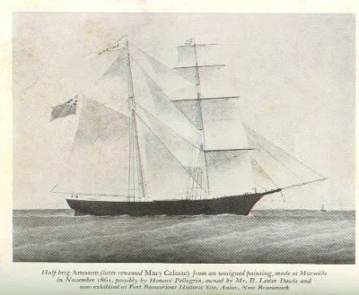 Mary celeste ship painting